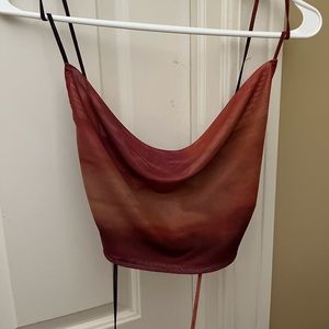 Motel Rocks Sunset Cowl Neck Tank